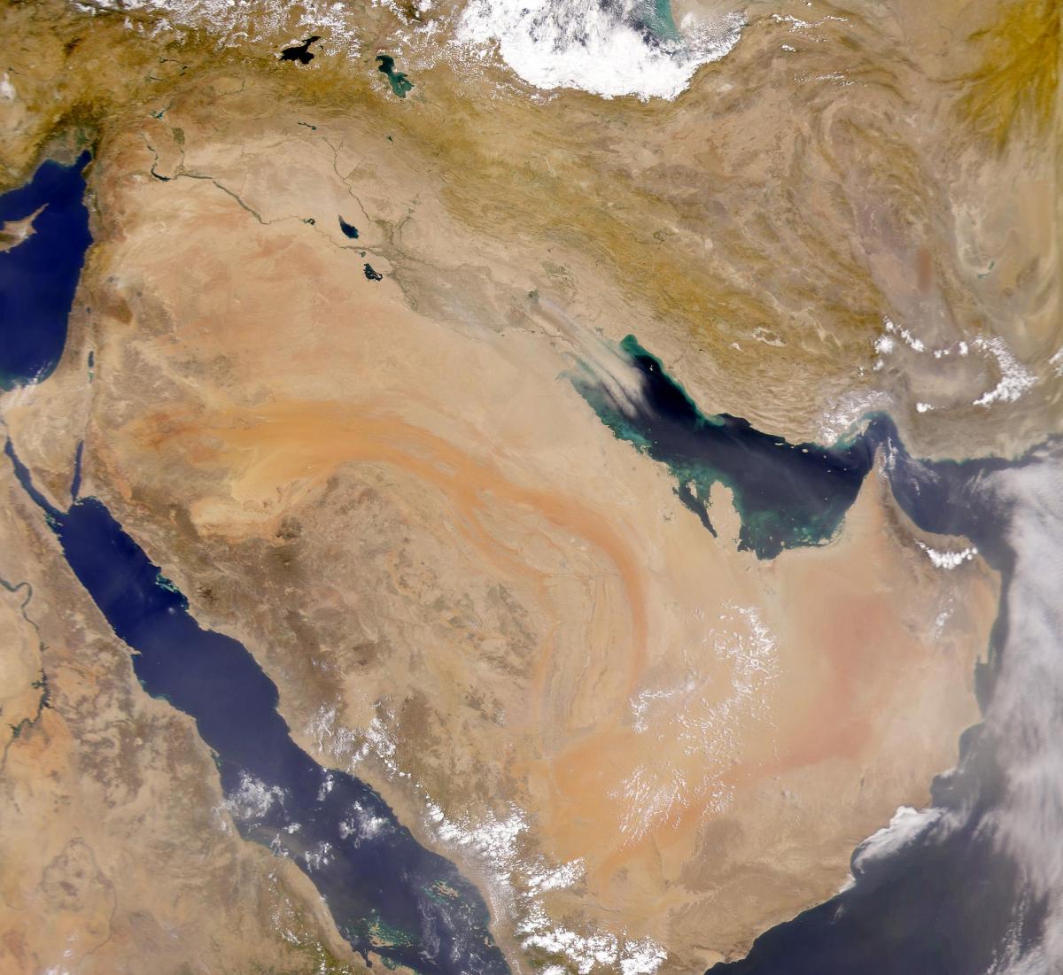 نقشه عربستان سعودی ماهواره ای
