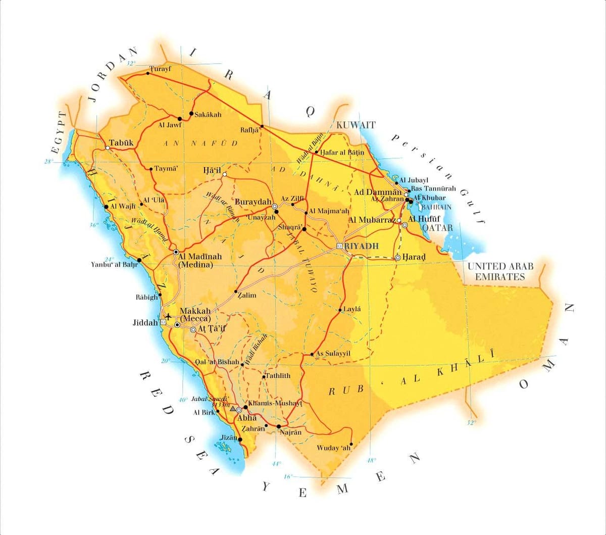 دمام عربستان نقشه