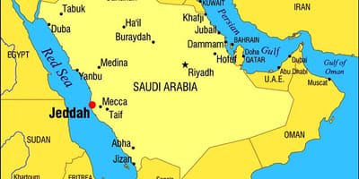 جده عربستان نقشه