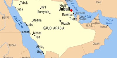 Jubail KSA نقشه