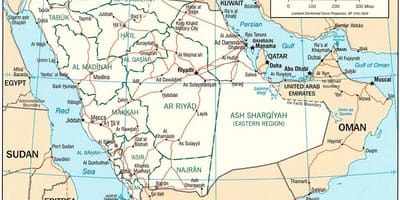 نقشه عربستان سعودی آنلاین