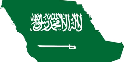 عربستان سعودی نقشه پرچم