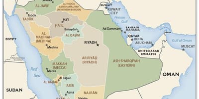 قاسم عربستان سعودی نقشه