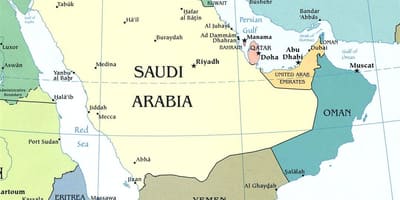 نقشه عربستان, شبه جزیره عربستان,