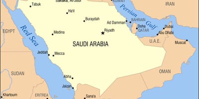 Al jouf نقشه در عربستان سعودی