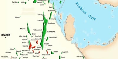 نقشه manifa عربستان سعودی
