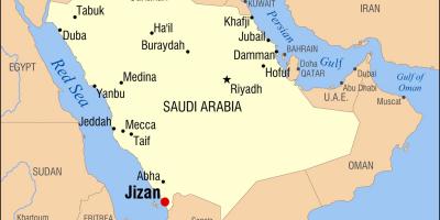 جیزان عربستان نقشه