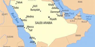 شهر ریاض عربستان سعودی نقشه